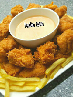 صورة لوصفة بوب كورن الدجاج مع صلصة كوكتيل🍗🍲