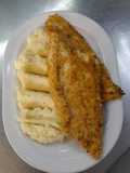 Milanesa crocante de merluza
