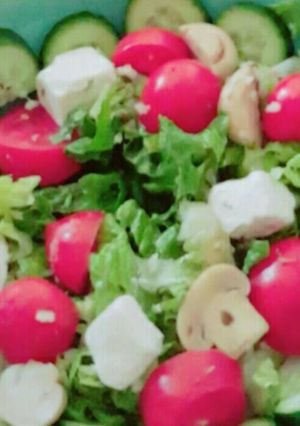 صورة لوصفة سلطة خضرا 🍜