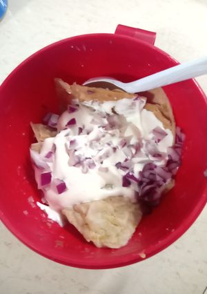 Una foto de Chilaquiles verdes