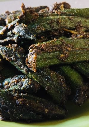 A picture of Bharwa Bhindi.