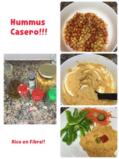 Una foto de Hummus casero