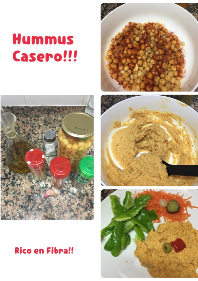 Una foto de Hummus casero