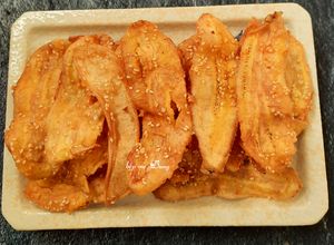 Hình của món Snack chuối xanh.