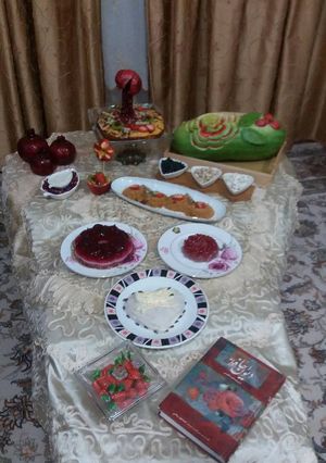 عکسی از دستور سفره #شب_یلدا ی من