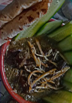 A picture of Haryali or Chutney kaleji.