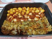 Una foto de chocos al horno