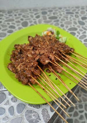Foto resep Sate ayam bumbu kacang rumahan