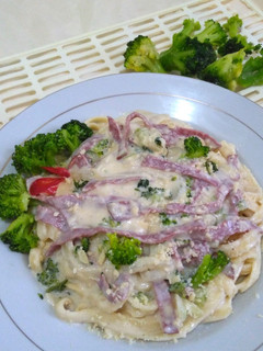 Foto resep Fettuccine Broccoli Cream Sauce