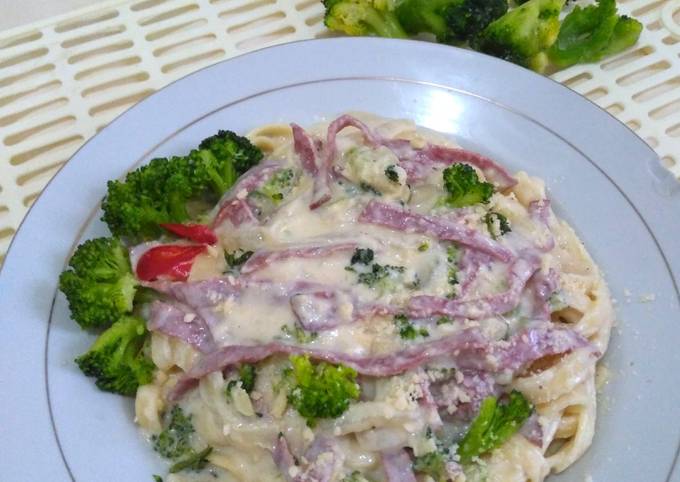 Fettuccine Broccoli Cream Sauce