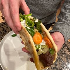 A picture of Ćevapi Mediterranean Wraps.