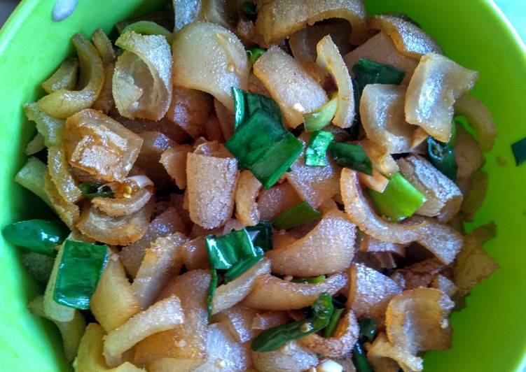 Kikil tumis cabe ijo