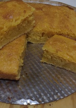 Una foto de Budín de flan de vainilla.. húmedo y delicioso en 3 pasos