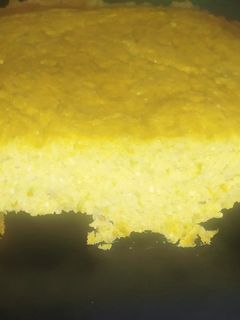 Una foto de Pastel de atún y espárragos verdes sin hidratos al microondas