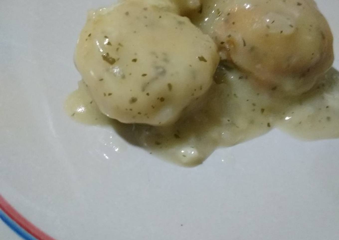 Albóndigas de pescado en salsa de vino blanco con Thermomix