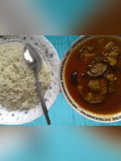 صورة لوصفة يخنة باذنجان مع الرز
