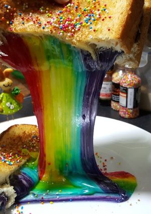 A picture of Rainbow Cheese Bread.