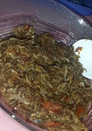 Foto resep Udang rebon pedas manis