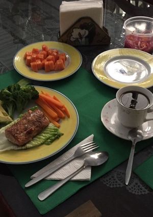 Una foto de Salmón a la mantequilla