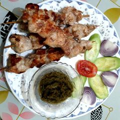 A picture of Ghee Roast Chicken Kebab.