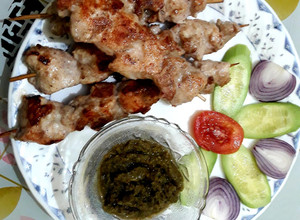 A picture of Ghee Roast Chicken Kebab.