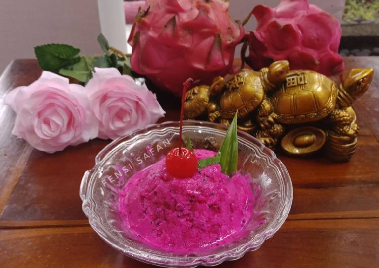 Resep Es Krim Buah Naga Anti Gagal