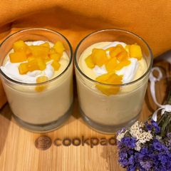 A picture of Mango mousse 🥭🍨.