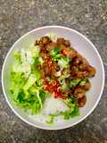 Banh Hoi with Caramelized Pork