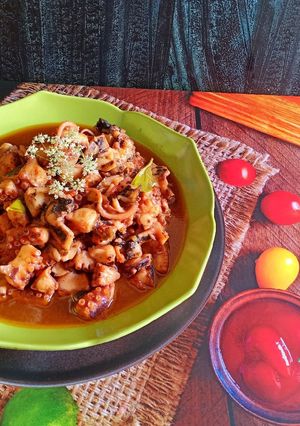 Foto resep Gurita Pedas Manis ❤
