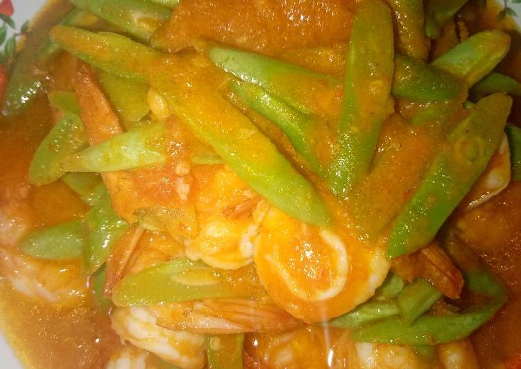 Tumis udang buncis