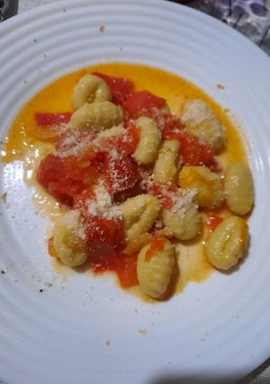 Une photo de Gnocchis à la tomate