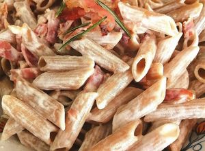 Foto di #232 Pasta alla robiola e speck croccante