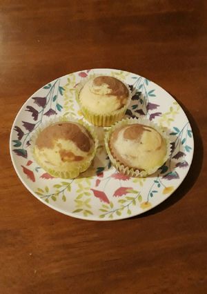 Una foto de Cupcakes marmoleados