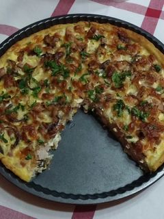 Tojásos-sonkás pite recept fotója