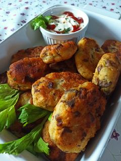 Burgonyás, húsos puffancs recept fotója