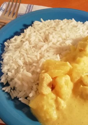 Ananászos csirkemell rizzsel🍛 (glutén- és laktózmentes) recept fotója