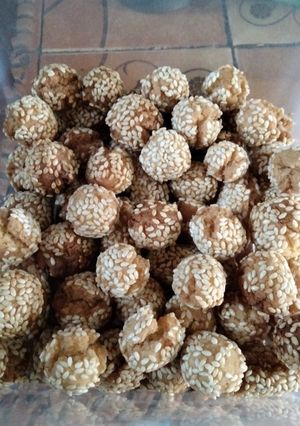 Foto resep Onde-onde pecah versi mini