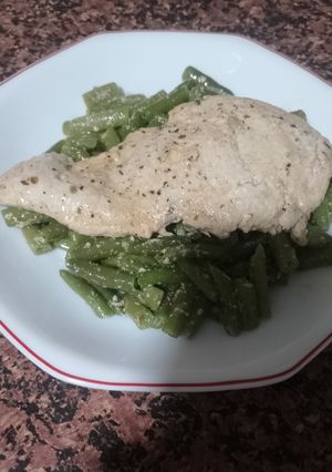Una foto de Pechugas marinadas con yogur