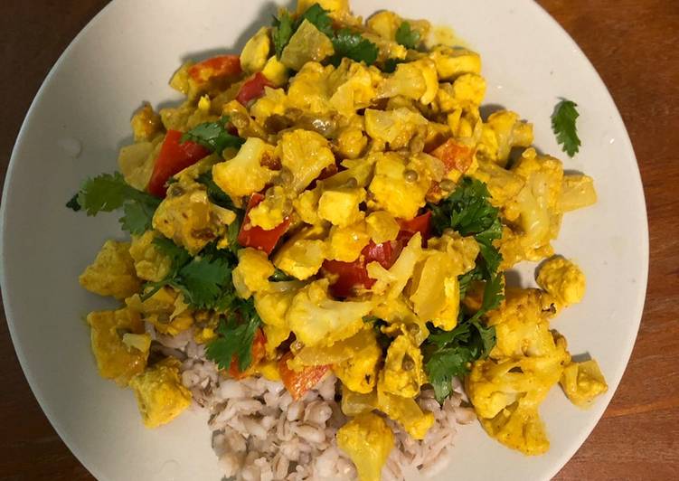 Everything You Wanted to Know About Turmeric Tofu and Cauliflower curry (vegan)