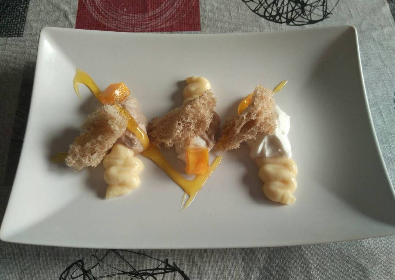 Tarta nata trufa reinventada (bizcoho-M(microondas))