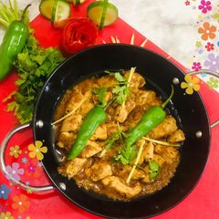 A picture of Black pepper Chicken 🐓 karai.
