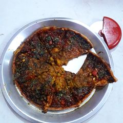 Thin-Crust Vegetable–Pizza | No Yeast and No Baking Soda | Oven-Baked A picture of Thin-Crust Vegetable–Pizza | No Yeast and No Baking Soda | Oven-Baked.