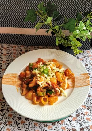 A picture of Masala Macaroni.