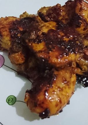 Foto resep Ayam bakar teflon bumbu rujak