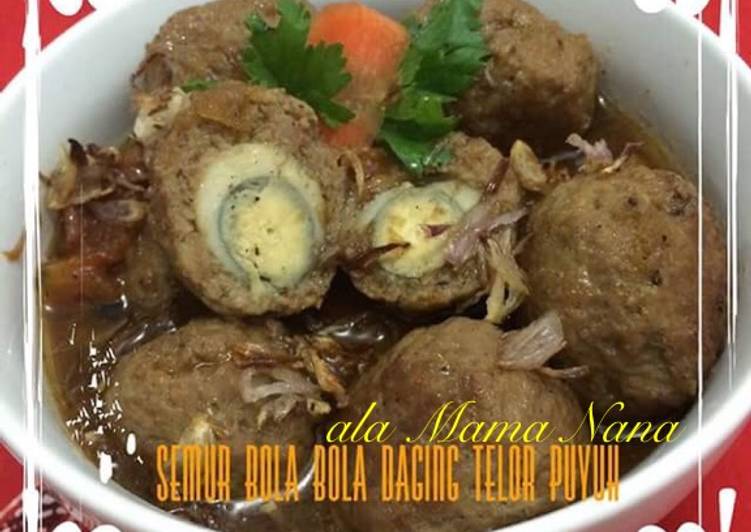 Resep Semur bola bola daging yang Menggugah Selera