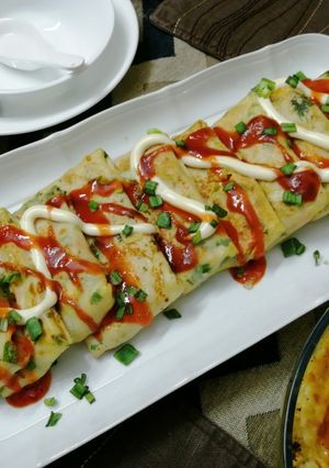 A picture of Vegetables Crepes.