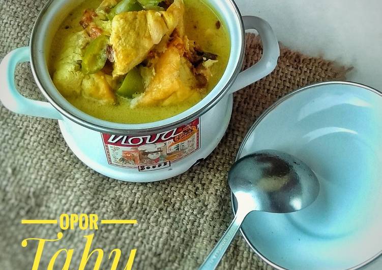 Resep Opor Tahu Pedas #Bandungrecook2_inesetiawati yang Menggugah Selera