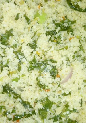 A picture of Fried Cous cous.