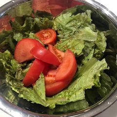 A picture of Korean Style Garlic Salad.