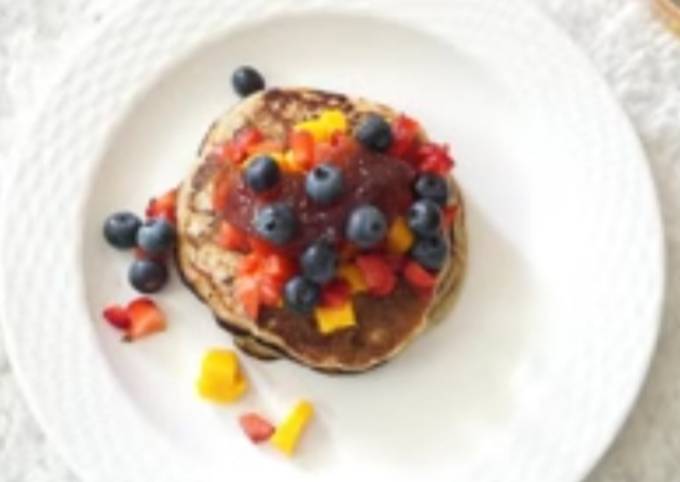 Easiest Way to Prepare Homemade Healthy fruits pancakes